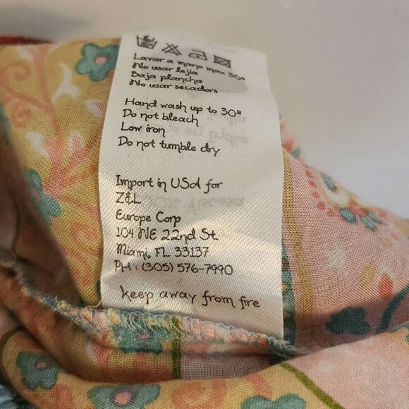 Z&L Europe Camellia Drawstring Waist Tassel Ruffle Hem Shorts Size Small b51 - Picture 10 of 10